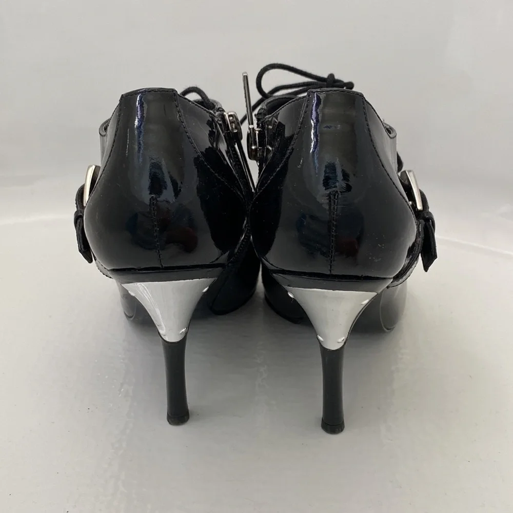 Pointed Toe Shiny Buckle Witch Booties From early 2000’s - Picture 4 of 7